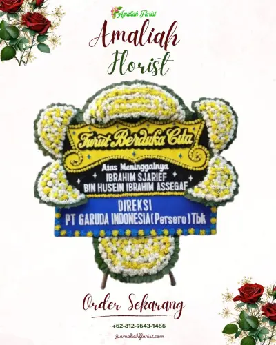 Papan Bunga Duka di Purwosari