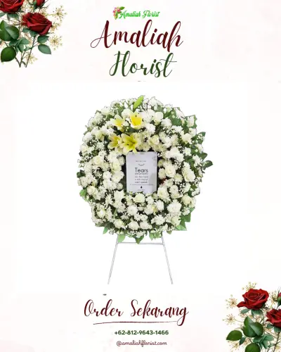 Krans Bunga Duka Cita di Purwosari
